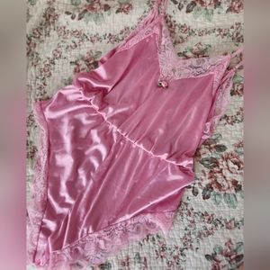 Pink rosette teddy size XXL